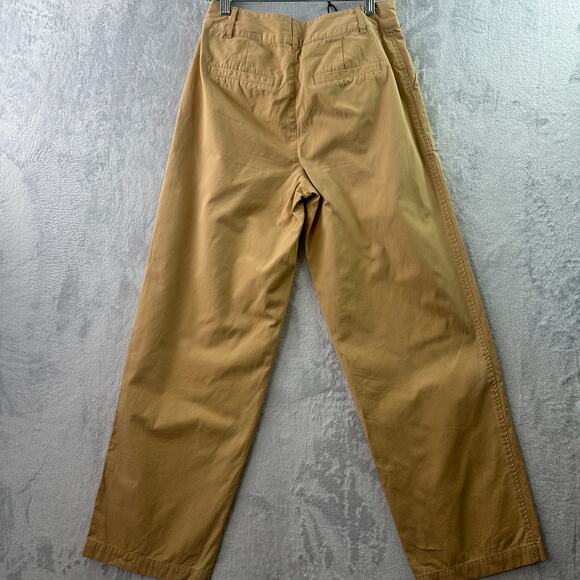 Who What Wear Tan Wide Leg Chinos – Size 4 – High-Rise - Picture 2 of 6